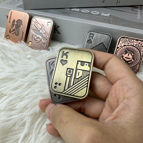 Push Card Fidget Slider EDC Fidget Slider Magnetico Metallo ADHD Anti Stress Giocattoli - Foto 7 di 39