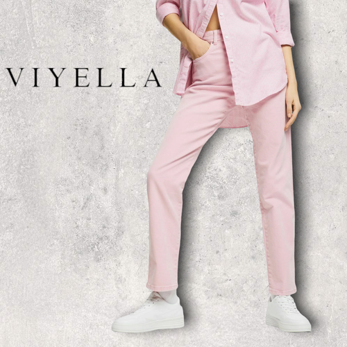 Viyella Ladies Pale Pink Straight Leg 
