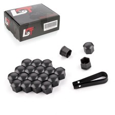 20x Radschraubenkappen Abdeckkappen 17 mm grau glänzend für AUDI TT 8J3 8N3 FV3