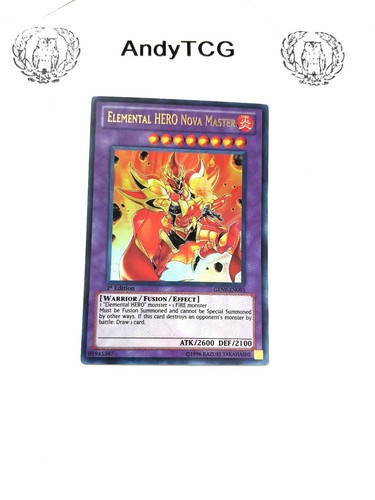 ELEMENTAL HERO NOVA MASTER - 1ST ED ULTRA RARE NM GENF-EN093 - YUGIOH ...