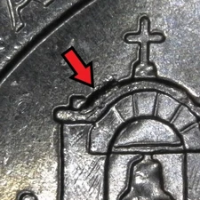 2019-P San Antonio Missions Die Chip Error/Variety Washington ATB Quarter