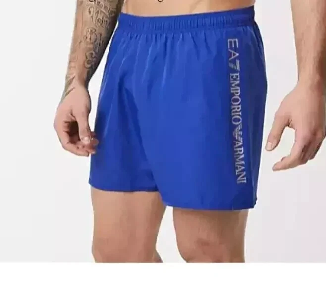 Armani Swim Shorts-Quick Dry Silver Side Logo.
Opens in a new window or tab