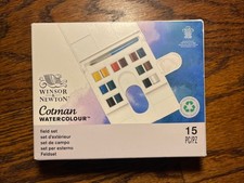 Winsor Newton Cotman 15-Piece Watercolor Paint Set New Unopened Great Set