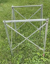 Soporte alto plegable de aluminio Coleman vintage para camping/refrigerador/estufa