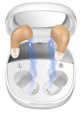 TOOPOWER Hearing Amplifiers for Seniors Adults Invisible 16-Channel Digital Rechargeable