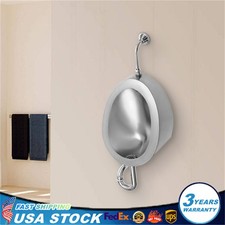 Stainless Automatic Wall Mounted Men's Bathroom Urinal Touchless