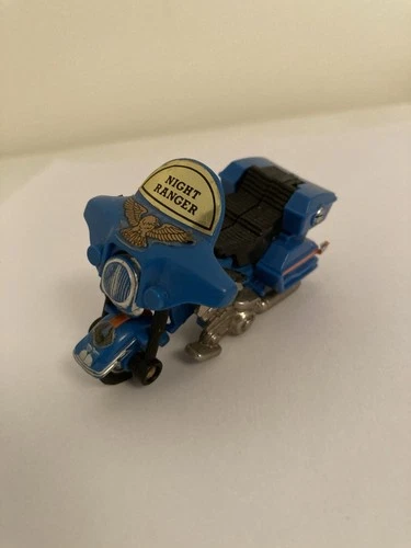 Vintage GoBots Regular Night Ranger Action Figure by Bandai - 1980s Transformer