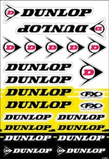 Factory Effex Dunlop Sticker Sheet - Motocross Dirt Bike Offroad Atv