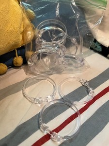 Clear Plastic Shower Curtain Rings - 11 Ct.