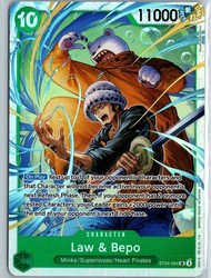 Law & Bepo ST24-004 Super Rare Foil One Piece TCG