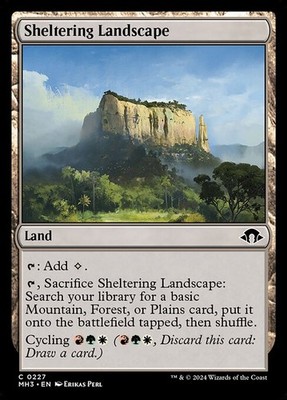 [MTG] Sheltering Landscape (0227) (MH3) NM