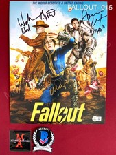 Fallout cast signed 11x14 photo Walton Goggins Ella Purnell Aaron Moten Beckett