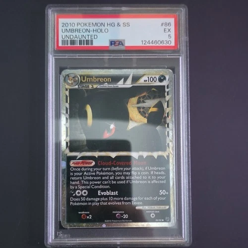 Pokémon Umbreon Prime Ultra Rare Holo 86/90 Undaunted 2010 PSA 5