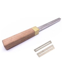 4-Gauge Slot Guitar Fret Crowning File Tool With 2 Neck Protection Sheets D