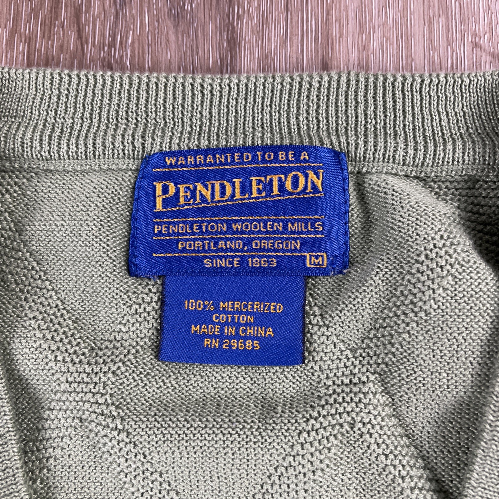 Pendleton Argyle Knit Lightweight Sweater Vest Li… - image 3
