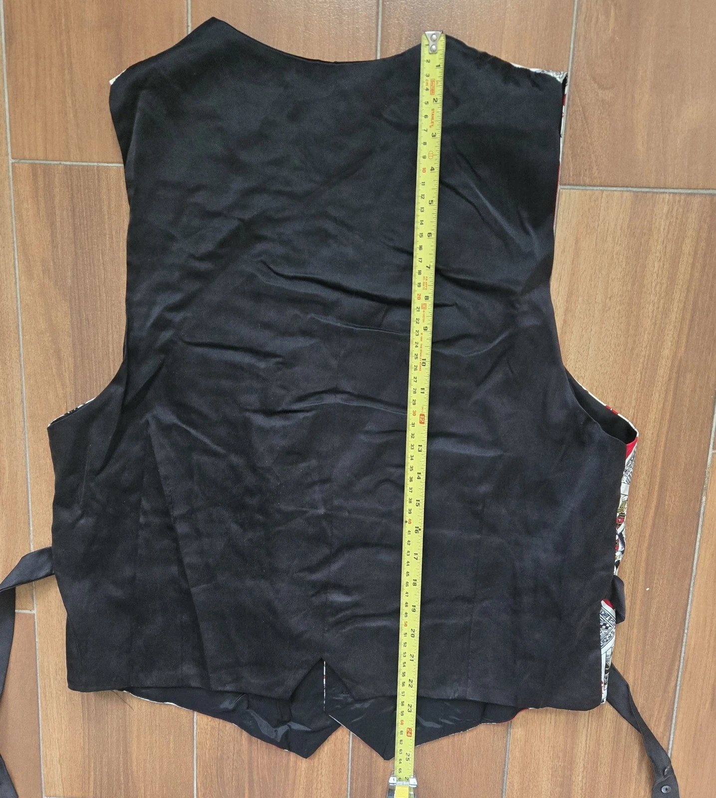 Nicole Miller Vintage 1990's Silk Vest Men's Large Slim Fit Casino Playing Cards image 14