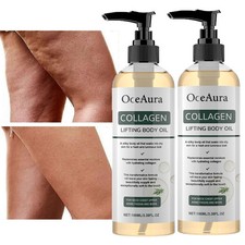 2X 100ml Collagen Lifting Firming Body Oil Anti Aging Hydrating Skin Tightening