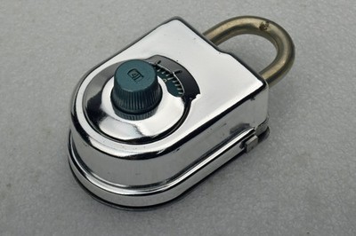 VTG Sargent Greenleaf Combination Padlock 8077 A w/ Box Key