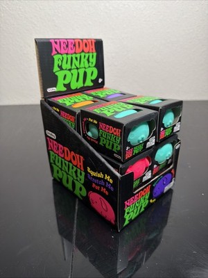 Nee Doh  Funky Pup Squeeze Ball Super Squish w/Display Box NEW  (LOT OF 12)
