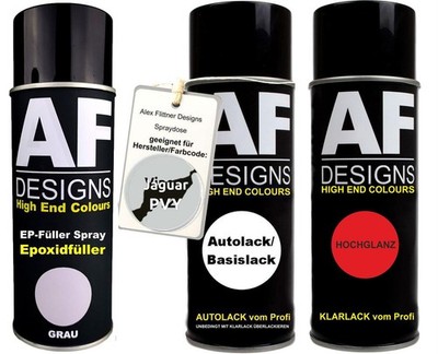 Epoxid Spraydose Set für Jaguar PVY Black Emerald Perl Spraydose EP Grundierung 