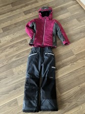 CMP Skianzug Jacke Hose Schneeanzug Gr. 140 beere anthrazit grau TOP!