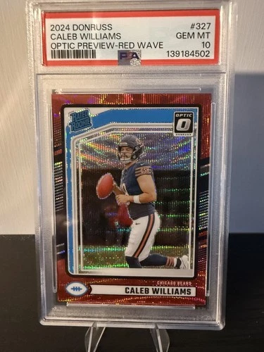 2024 Panini Donruss - RR Caleb Williams #327 Optic Preview Red Wave Prizm (RC)