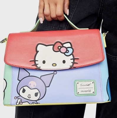 Loungefly SANRIO HELLO KITTY & FRIENDS COLOR BLOCK CROSSBODY BAG Handbag Purse