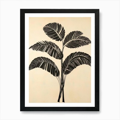 Palme Kunstdruck gerahmt Wandbild gerahmt Wandbild Poster Leinwanddruck Bild