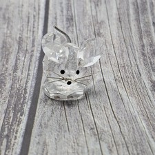 Swarovski Crystal Mouse Leather Tail No Box RETIRED!