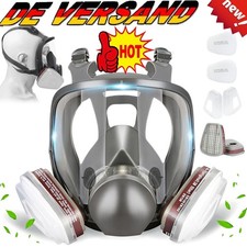 ABC-Vollgesichtsmaske-7 Funktionen, Aktivkohle-Luftfilter, universell einsetzbar