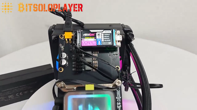 New NerdQaxe++ Hydro Rev 6.1 6T 100W BTC Miner 2.4G WiFi BM1370