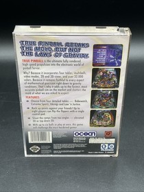 Sega Saturn Game True Pinball Tested Authentic *BROKEN HINGE*