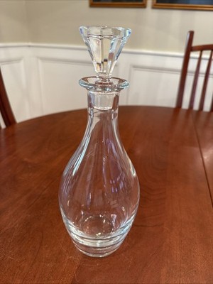 VTG 1981 Baccarat France Tiffany & Co. Crystal Decanter 11  Faceted Stopper