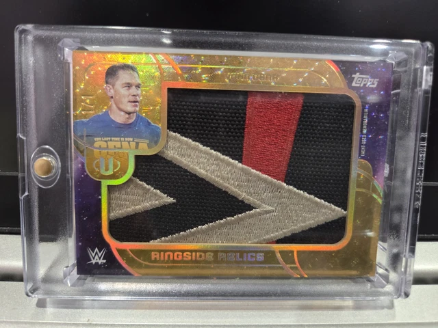 John Cena 2025 Topps WWE Universe Ringside Relics 1/1 Used Turnbuckle from SS 17