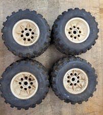 Lot of 4 RC HoBao Monster Tires w/rims - 68 / 45 x 25 - Remote control car truck