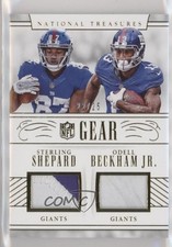 2016 Panini National Treasures Prime 22/25 Odell Beckham Jr Sterling Shepard 2r5