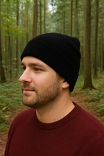 Merino Wool Hat In Black