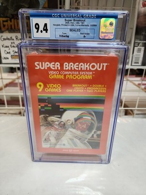 1981 Atari 2600 Super Breakout CGC 9.4 A+ Hangtab Version