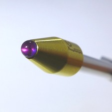 Biosonics Gold Amethyst 6mm Gem Point Foot for Tuning Fork Feet Attachment Heal