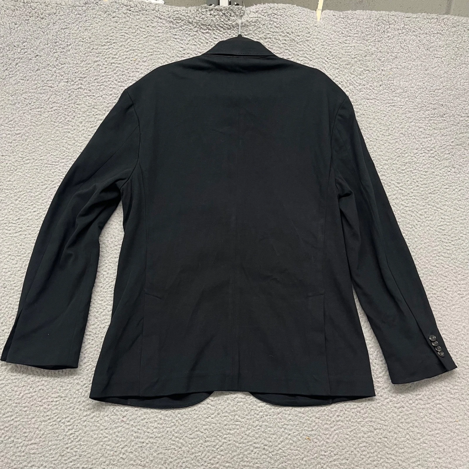 Polo Ralph Lauren Blazer Mens L Black Knit Preppy Classic Collegiate Cotton - product detail image 15