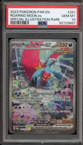 Pokemon Roaring Moon ex Paradox Rift Special Illustration Rare #251 PSA 10