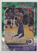 2019 Panini NBA Hoops Premium Stock Green Cracked Ice Prizm Quinn Cook #267 04y7