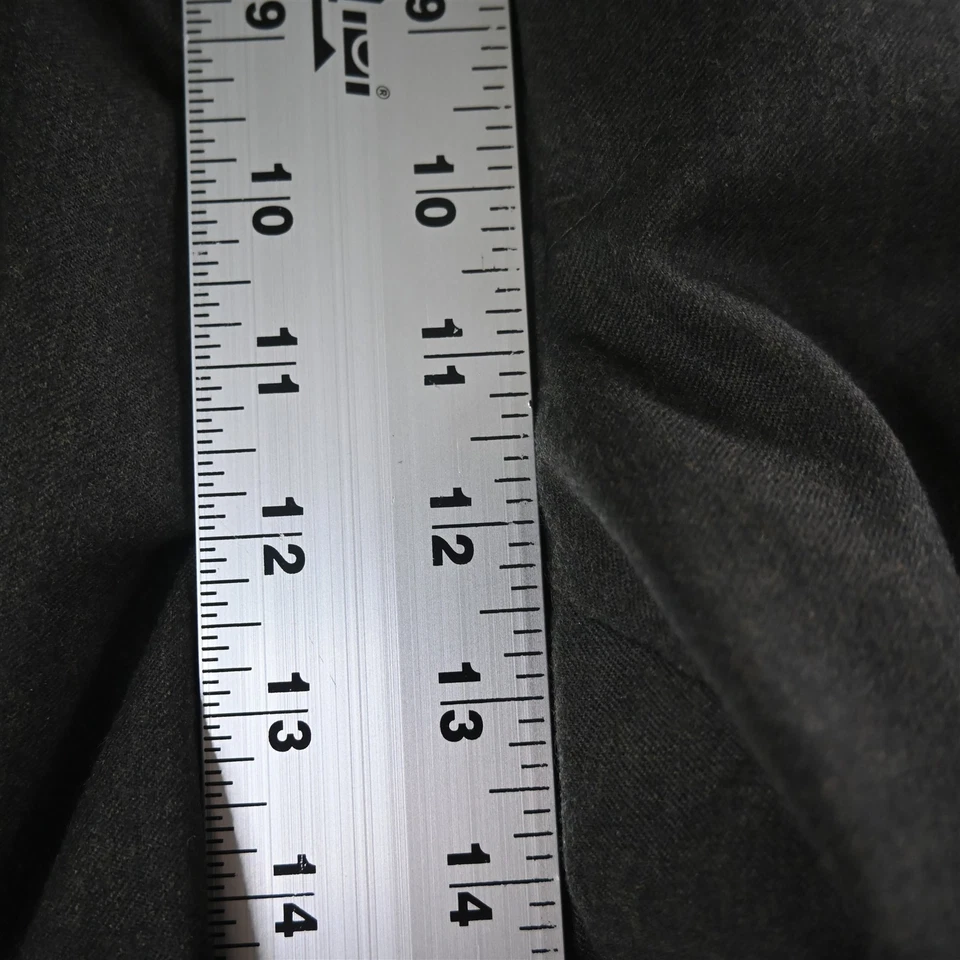 Pantalones de vestir Austin Reed 36x32 verde oscuro lana franela plisados puños cintura alta Foto 3 de 4