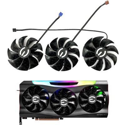 87MM PLD09220S12H RTX3080 RTX3070 Graphics Card Fan Replacement for EVGA GeFo...
