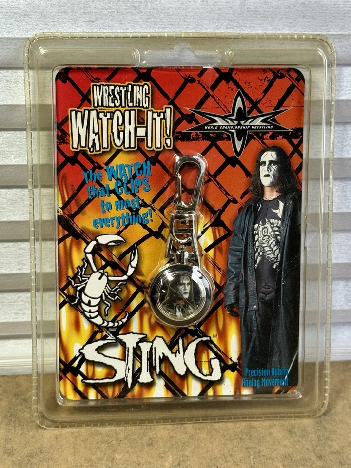 Lote de Lucha Libre Sting WCW Años 90 De Colección - Reloj, Ambientador, Llavero, Encendedor Foto 4 de 4