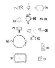 Genuine Mopar Retaining Clip 68169574AA