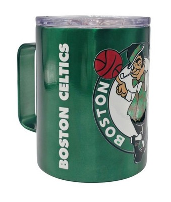 NBA Hype Double Wall Vacuum Insulated 15oz Stainless Steel Mug (Boston Celtics)