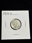 1939-D Mercury Head Dime 10c - Superb High Grade Coin! -FB w/Outstanding Luster!