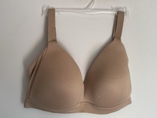AUDEN 36DD Lightly Lined Wirefree Bra Beige Backclose Comfort