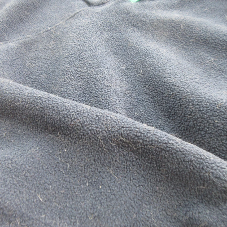 Patagonia Fleece Pullover Mens Small Navy Blue Synchilla Snap-T Teal Trim Pocket - Image 4 of 4